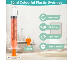 10 ml ŠVIRKŠTAI 14 Vnt. DAUkartinio naudojimo STERILIO PLASTIKO DOZAVIMAS