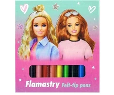 12 spalvų "barbie" flomasteriai "st. Majewski"