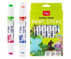 12 spalvų klijuojami plakatiniai dažai - Easy Stationery