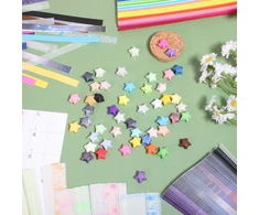 1290 vnt. POPERERINIS JUOSTOS ORIGAMI STARS POPIERINIS STARS