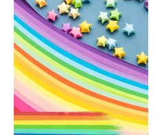 1290 vnt. POPERERINIS JUOSTOS ORIGAMI STARS POPIERINIS STARS