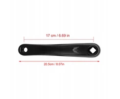 170 mm DVIRAČIO KAIRĖS VIENOS GRANDINĖS švaistiklio svirtis (ROMBIDAL HOLE)