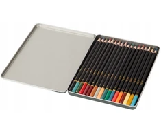 18 spalvų kreidelės Craft metalinėje dėžutėje
