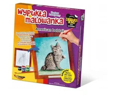 1X DAŽYMO KNYGELĖ American Bobtail Cat plastikinis RINKINYS KŪRYBINGUMUI Pasidaryk pats