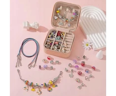 1X KŪRYBINIS RINKINYS KAROKLĖMS GAMINTI APYRANKĖS VAIKAMS CHARMS COLO