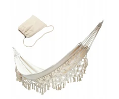 2-AMENIŲ SODO HAMAKAS XXL SUPYPĖS, STIPRIAI SUstiprintos BOHO LARGE + BAG II