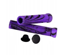 2 dalys dviračio vairo rankenos Ergonomiška neslystanti guma Šviesiai violetinė