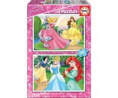 Educa dėlionė 2x20 vnt. - Disney princesės