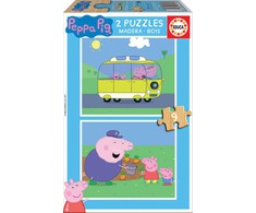 Educa dėlionė 2x9 vnt. - Kiaulytė Peppa