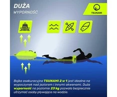 2 viename TSUNAMI geltonas sausas kišeninis plaukimo plūduras