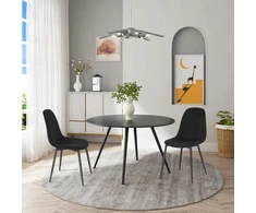 2 X KĖDĖS VALGOMO VIRTUVĖS RINKINYS VELVET METAL LEGS AS