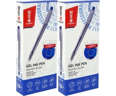 20 vnt. Memobe gelio rašikliai, 0.7mm, mėlyni