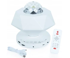 2Control Naktinė lempa LED Projektorius GWIAZD OBROTOWA RGB BT