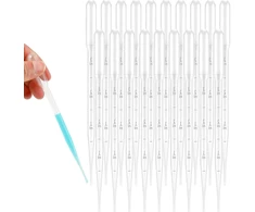3 ML PLASTIKINĖ PIPETE 20 Vnt. LABORATORIJOS VARTOTOJI SKAIDRI