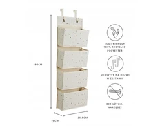 3 Sprouts Hanging Door Organizer Kreminis Perdirbtas