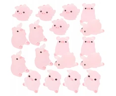30 vnt. DERVOS MINI PIG FIGURINE SPALVOTAS RINKINYS