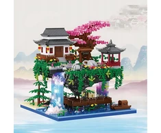3320 EL STATYBINIAI BLOKAI JAPANIŠKAS SODAS SAKURA LED NAMAS CHERRY PREMIUM