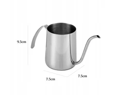 350 ml talpos nerūdijančio plieno žąsies kaklo kavos virdulys. Cha