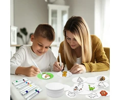 3D DAŽYMO RINKINYS SU MAGIC PUFFY EFEKT SU 10 APVALIŲ POPIERIŲ