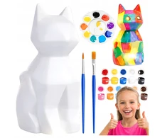 3D FIGŪRA KATĖS DAŽYTI LED LEMPAS VAIKAMS KŪRYBINGAM ŽAISLUI