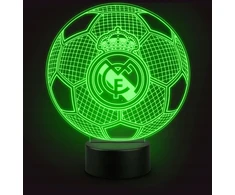 3D Lampka LED Real Madryt nocna na prezent dla fana dla dziecka