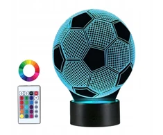 3D LED NAKTINIS LEMPAS, SPALVAS KEIČIANTIS KUMULYS, NUOTOLINIO PULTAS