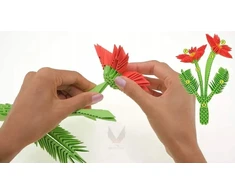 3D origami ALEXANDER gėlių rinkiniai MERGAITĖMS
