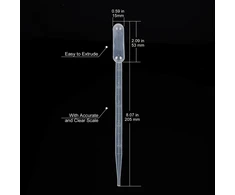 3ml PIPETĖ 100 Vnt. PLASTIKINIS VIENkartinis LABORATORIJOS LAŠINtuvas