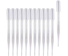 3ml PIPETĖ 100 Vnt. PLASTIKINIS VIENkartinis LABORATORIJOS LAŠINtuvas