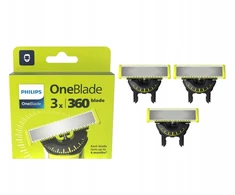 3X PHILIPS ONEBLADE 360 AŠMENYS ORIGINALUS QP430 ESMENŲ SKITIMO PEILIS QP430/50