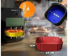 3X SILICONE MOLD 3,7 L AIRFRYER INDŲ PLAVYBĖ GALIMA BE BPA