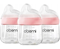 3x stiklinis buteliukas nuo pilvo dieglių 150ml čiulptukas kaip krūtinė laisvas srautas 0-3 m