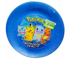 4 daugkartinio naudojimo POKEMON plastikinių lėkščių rinkinys - mėlynas