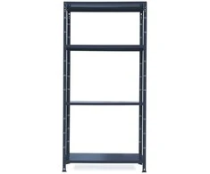 4 lygių metalinė lentyna/maks.lygio apkrova 50kg Trestles 750x300x1500mm antracit RAL7024