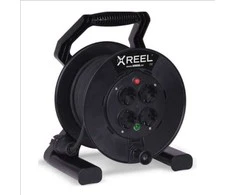 4-vietis ilgintuvas ritėje IP54/25m X-reel H05RR-F/3x1.5mm2 juodas