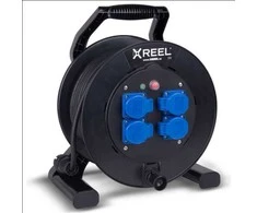 4-vietis ilgintuvas ritėje IP54/25m X-reel N07V3V3-F/3x1.5mm2 juodas