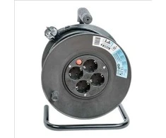4-vietis ilgintuvas ritėje IP54/40m X-reel N07V3V3-F/3x1.5mm2 juodas