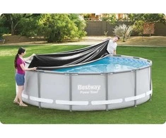 427 cm „Bestway 58248“ karkasinio baseino uždangalas