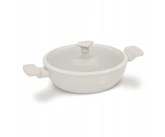 4,5 l seklus puodas su dangteliu 30 cm, Fashion FTV-0067 matinis kremas - auksinis