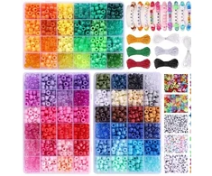 4700 vnt., 72 spalvos Pony karoliukai Rainbow karoliukai rankdarbiams