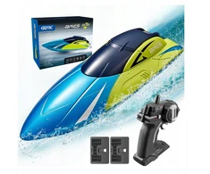 4Drc NUOTOLINIO PULTO VALDOMA VALTIS FAST MOTORBOAT RC 2XBATERY GALINGI VARIKLIAI