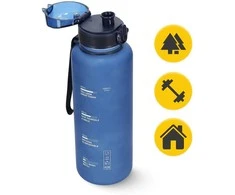Sportinė gertuvė 4FIZJO 1000 ml, tritanas, mėlyna