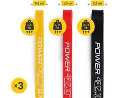 4Fizjo 3 POWER BAND mankštos pasipriešinimo juostų rinkinys