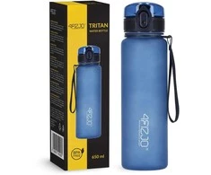 4Fizjo 650 ml mėlynas sportinis vandens butelis