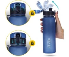 4Fizjo 650 ml mėlynas sportinis vandens butelis