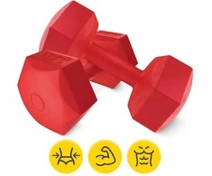 4Fizjo Bituminiai hanteliai pratimams 2 x 3kg