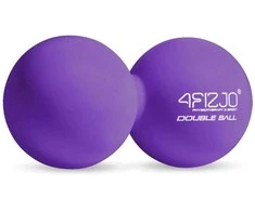 4Fizjo Dvigubas masažinis kamuoliukas DOUBLE BALL violetinis