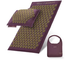 4Fizjo EKO akupresūros kilimėlis su grikių lukštais ir kokosu, violetinis