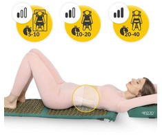 4Fizjo EKO akupresūros kilimėlis su pagalve, XL dydžio, žalias