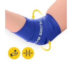 4Fizjo FLOSS BAND 1 mm mėlyna reabilitacinė mankštos juosta